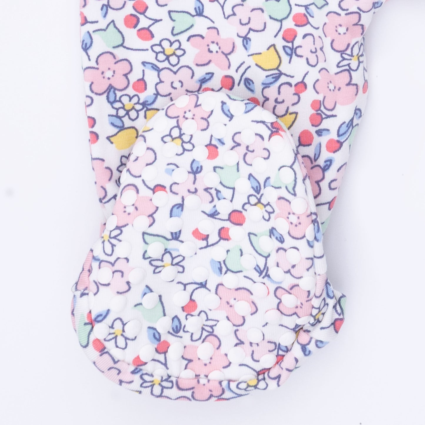 Elizabeth's Garden - 2 Way Ruffle Back Zipper Footie & Swaddle Blanket Set