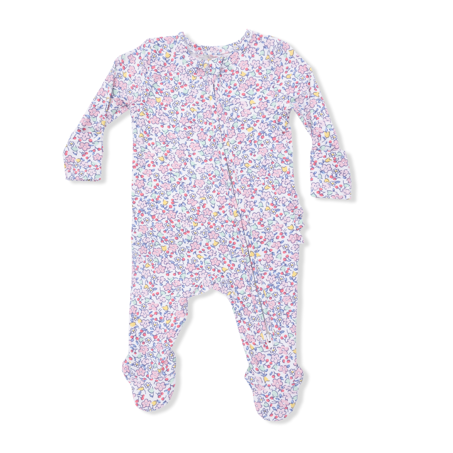 Elizabeth's Garden - 2 Way Ruffle Back Zipper Footie-Angel Dear