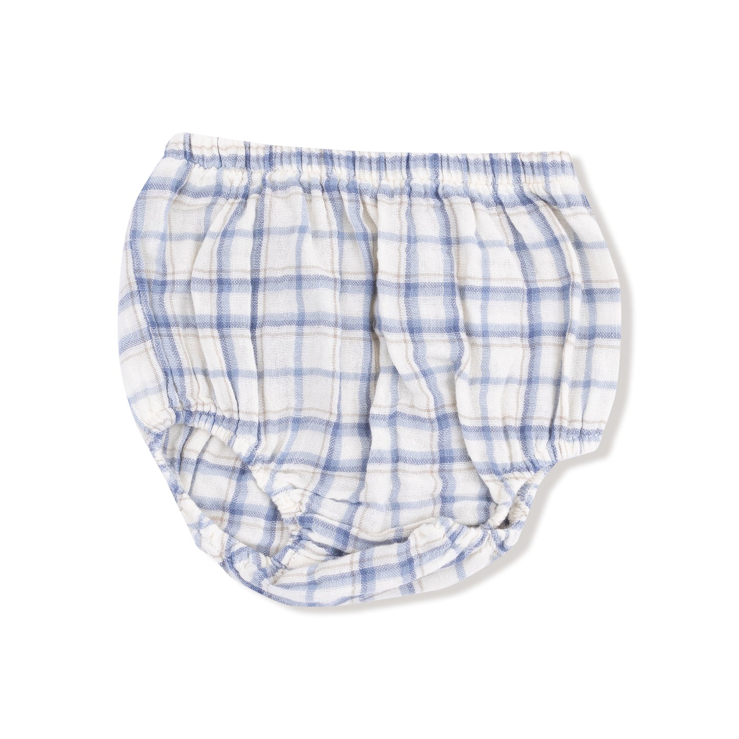 Long Sleeve Dress and Bloomer (2T to 4T Dress Only) in our  Blue Plaid print from Angel Dear