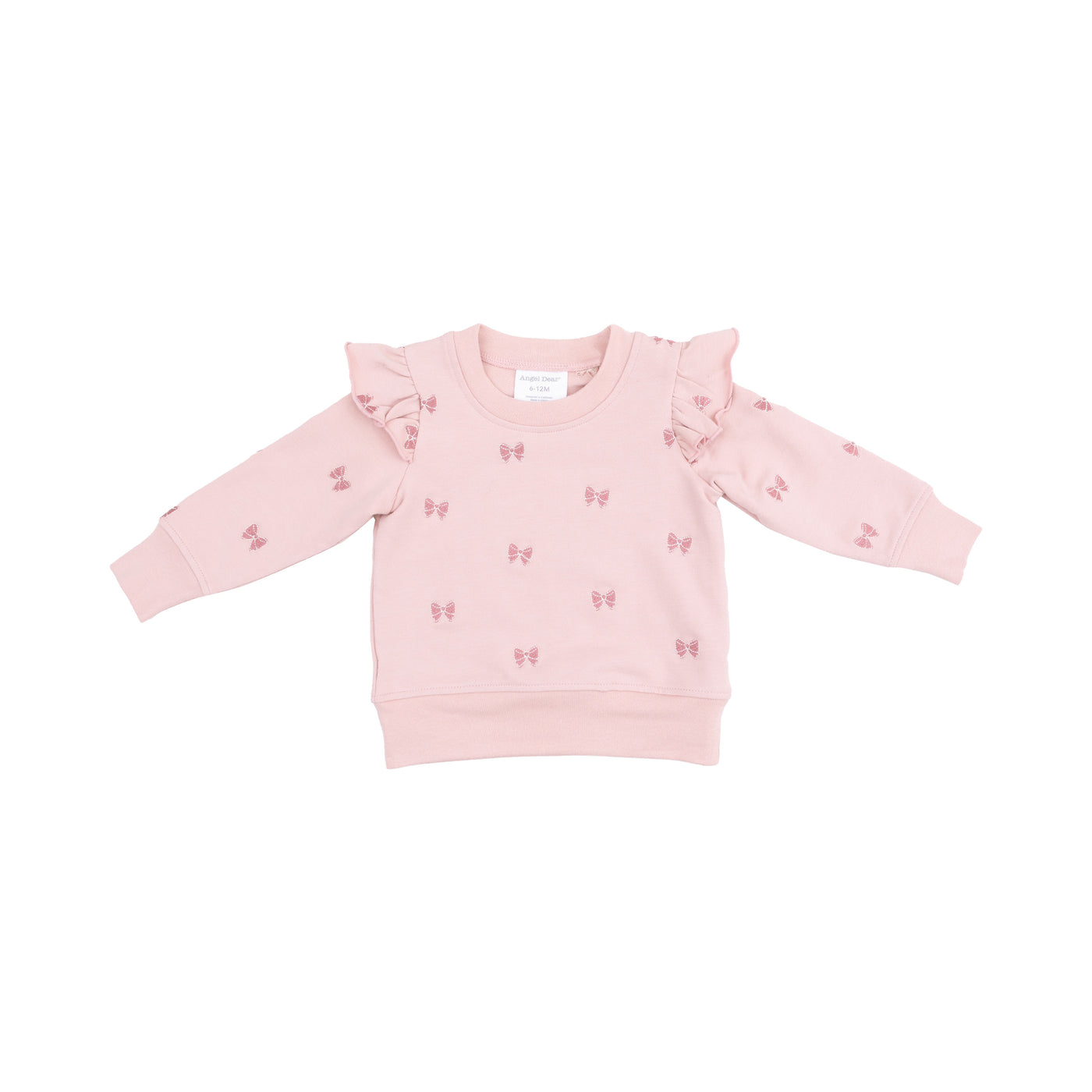 Ruffle Sweatshirt and Jogger - Bows French Terry