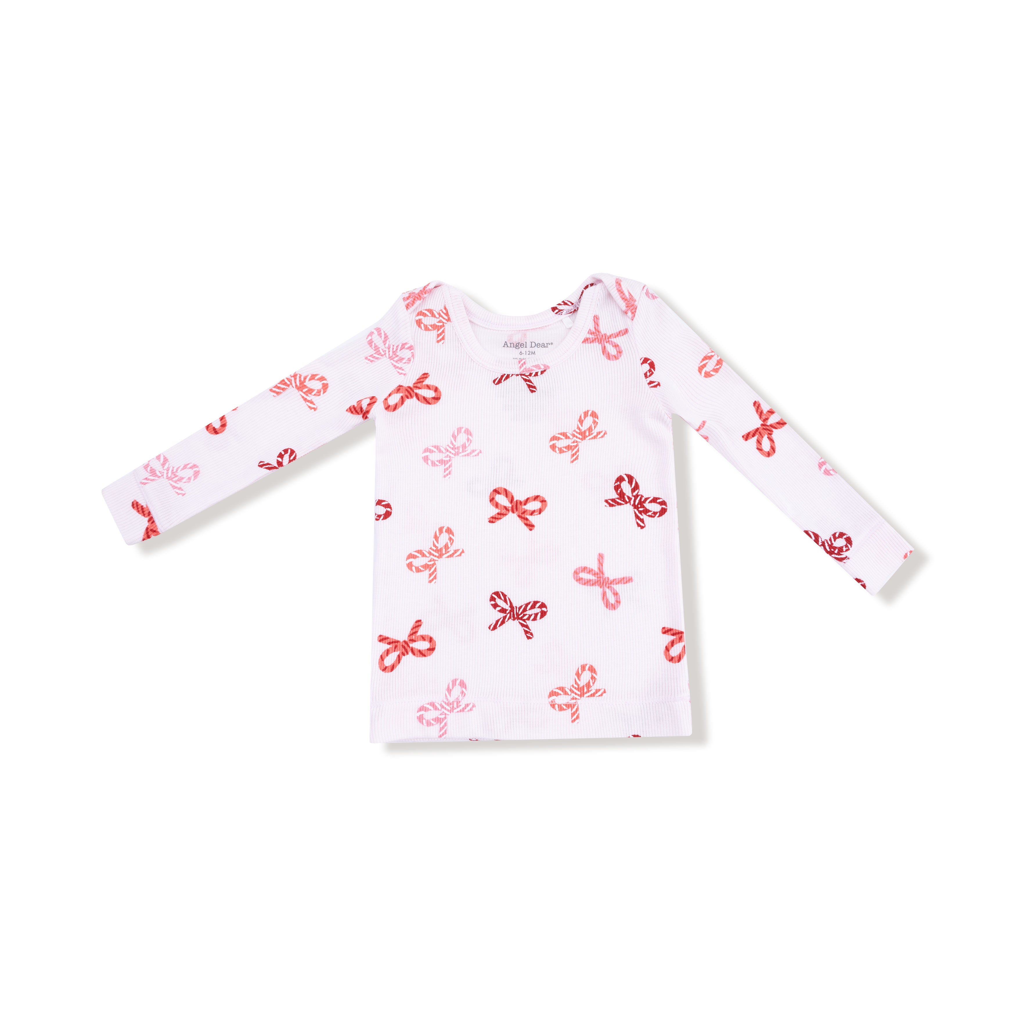 Loungewear Set in our  Candy Cane Bows print from Angel Dear