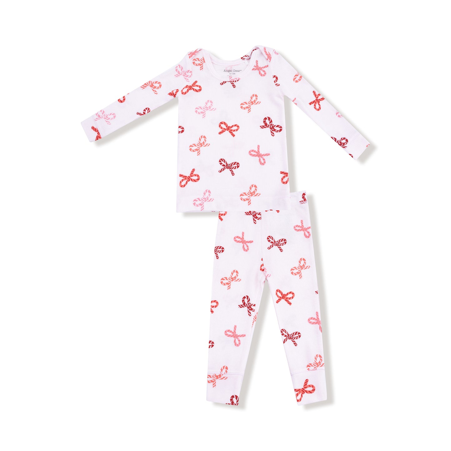Loungewear Set in our  Candy Cane Bows print from Angel Dear