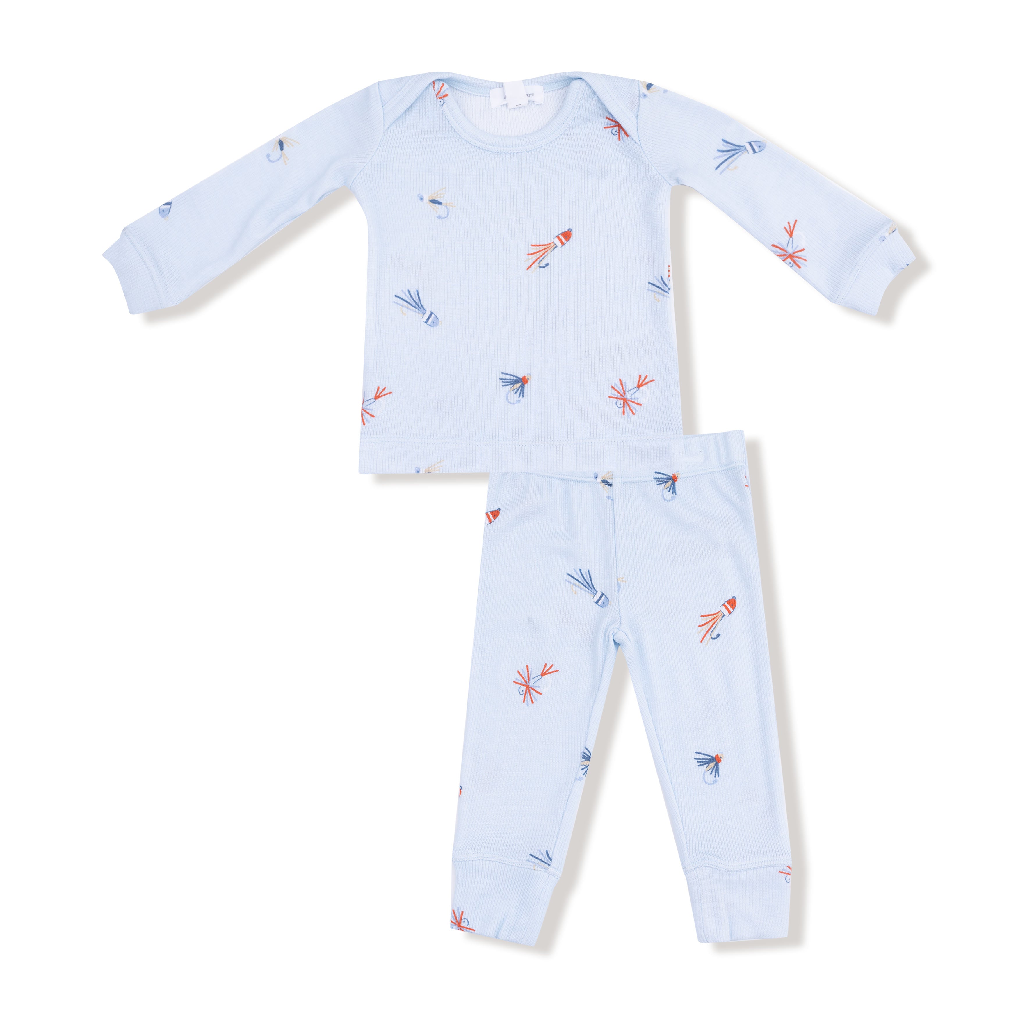 Loungewear Set in our  Fly Fishing Lures print from Angel Dear