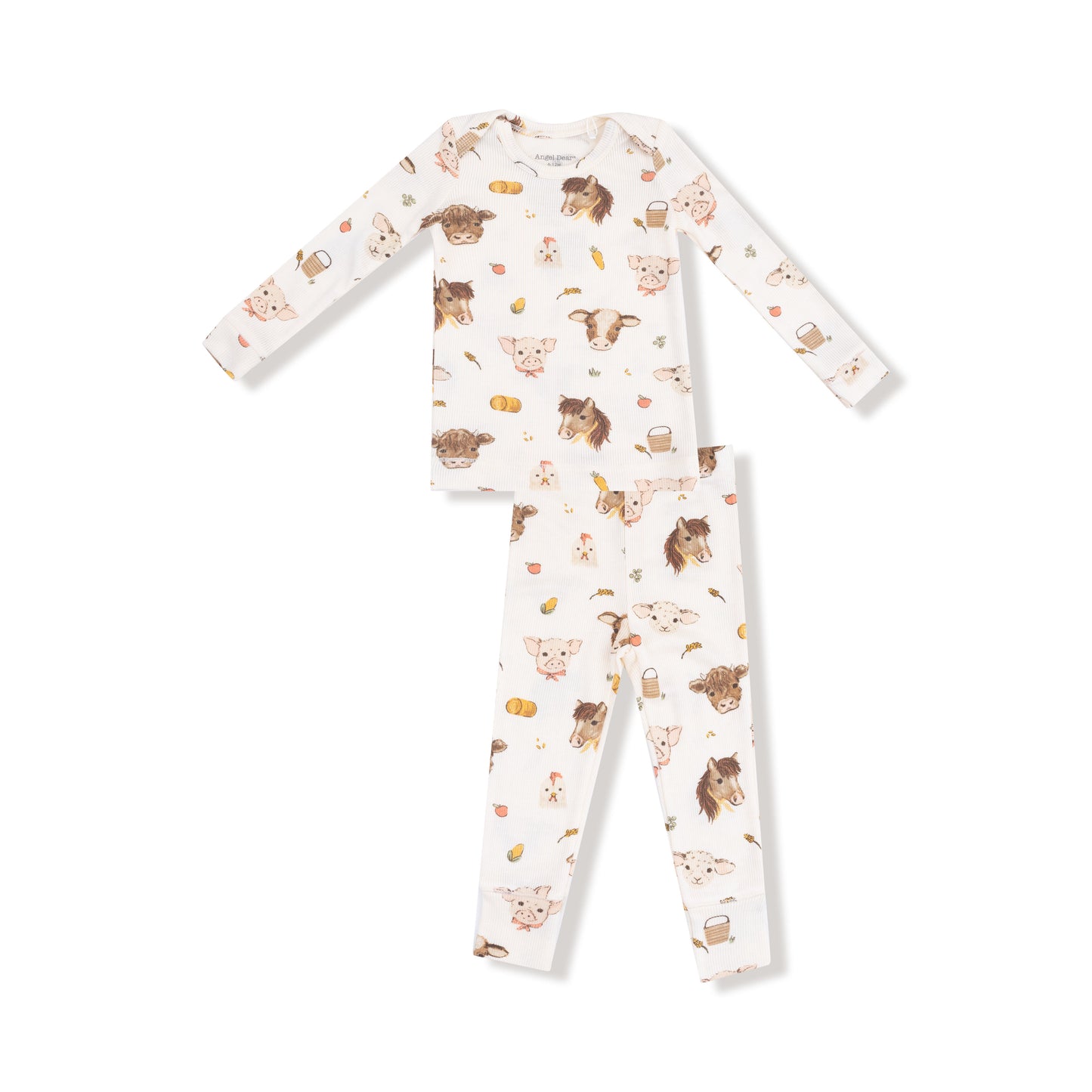 Loungewear Set in our  Vintage Baby Farm Animals print from Angel Dear