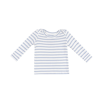 Lounge Wear Set - French Stripe Dusty Blue