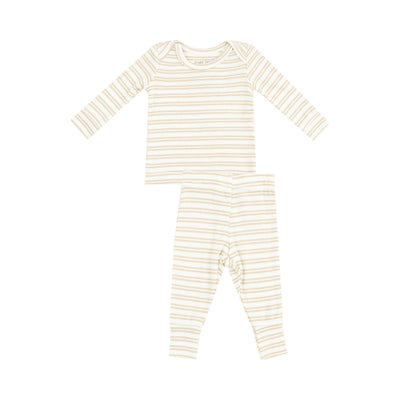 Lounge Wear Set - Stripe Oxford Tan