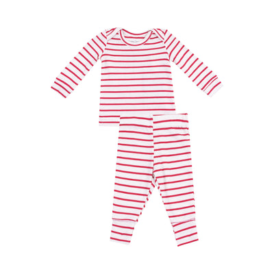 Loungewear Set - Stripe Vintage Red-Angel Dear