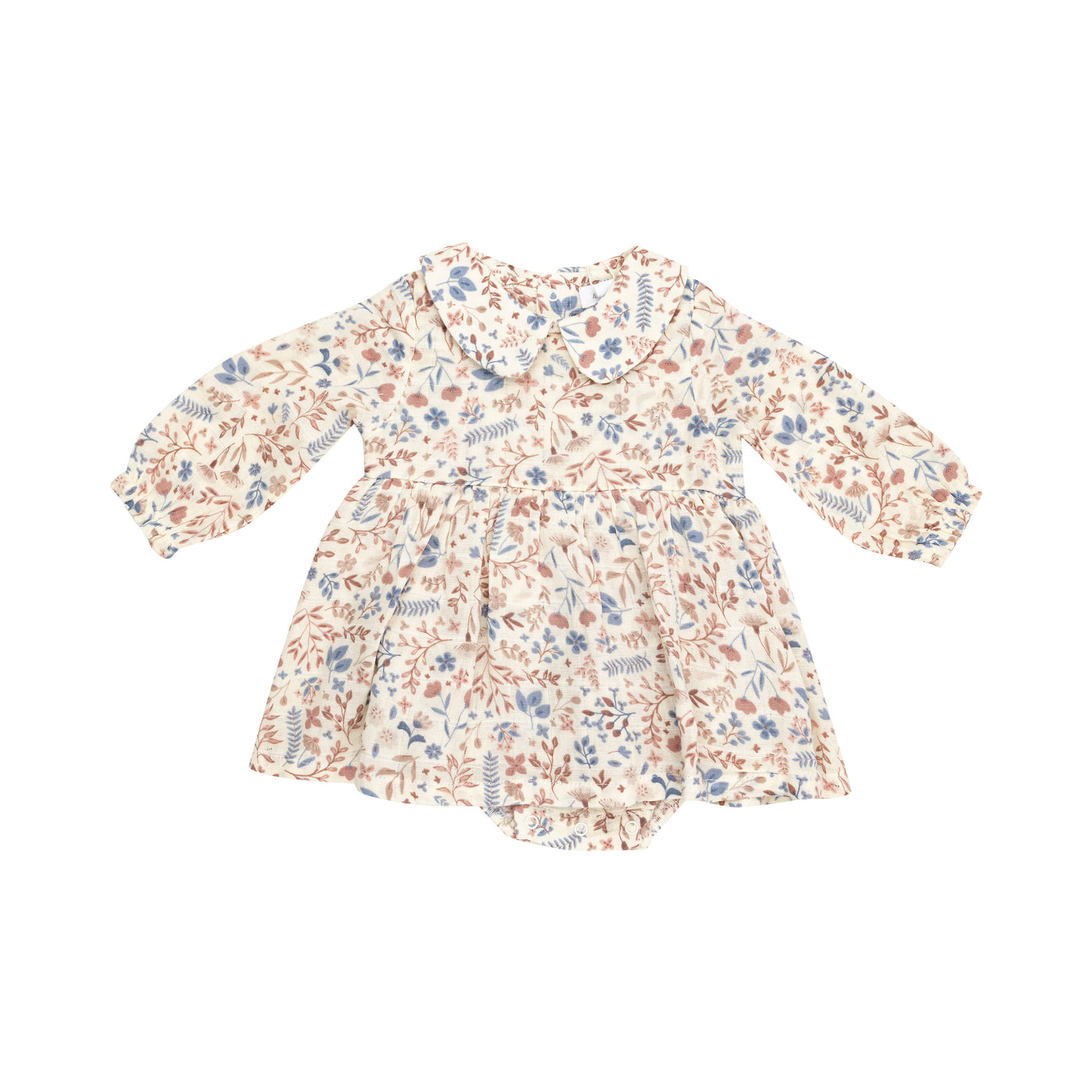 Peter Pan Collar Bubble W/ Skirt - Western Floral-Angel Dear