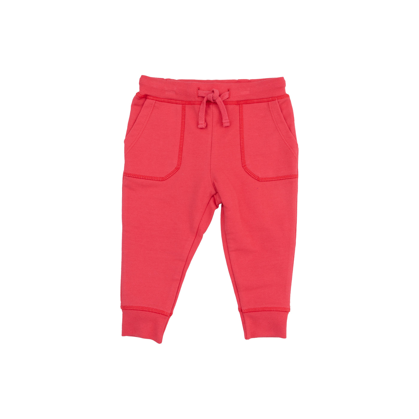 Jogger Pant - Red French Terry-Angel Dear