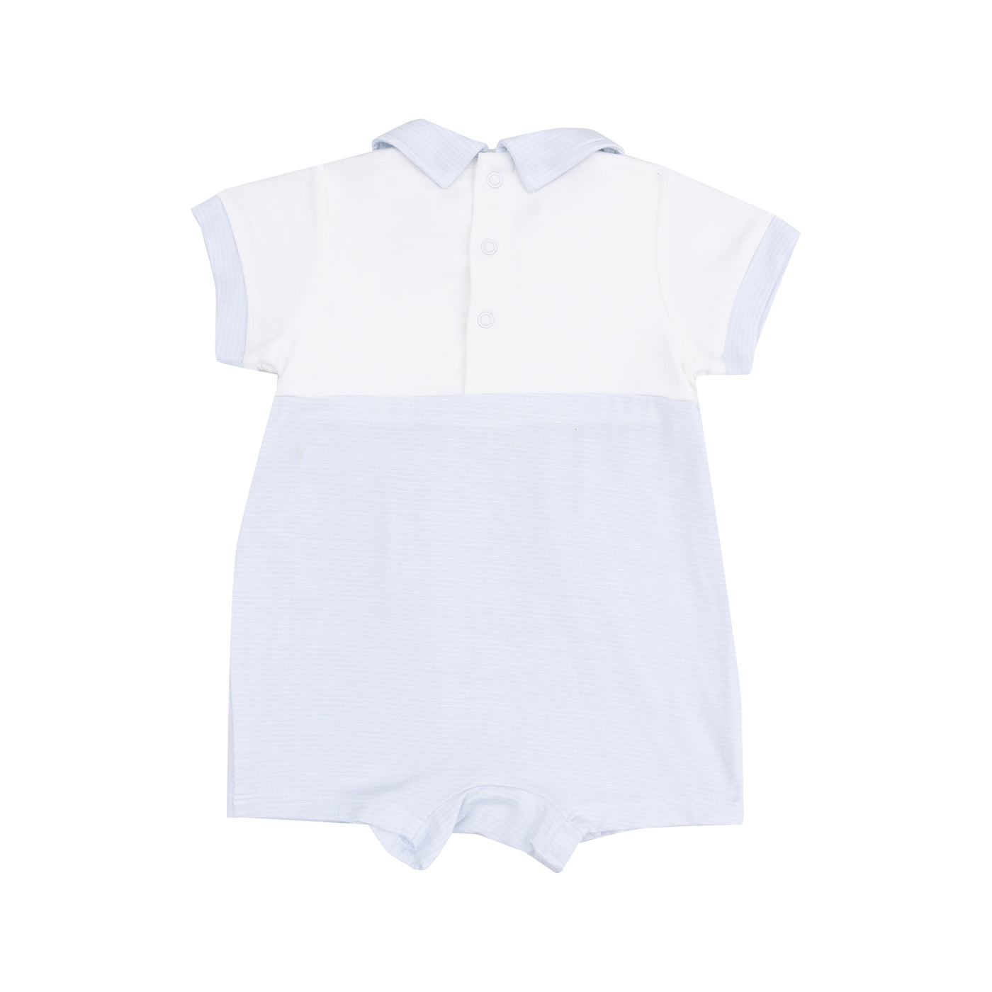 Tiny Bunny Romper - Stripe Classic Blue