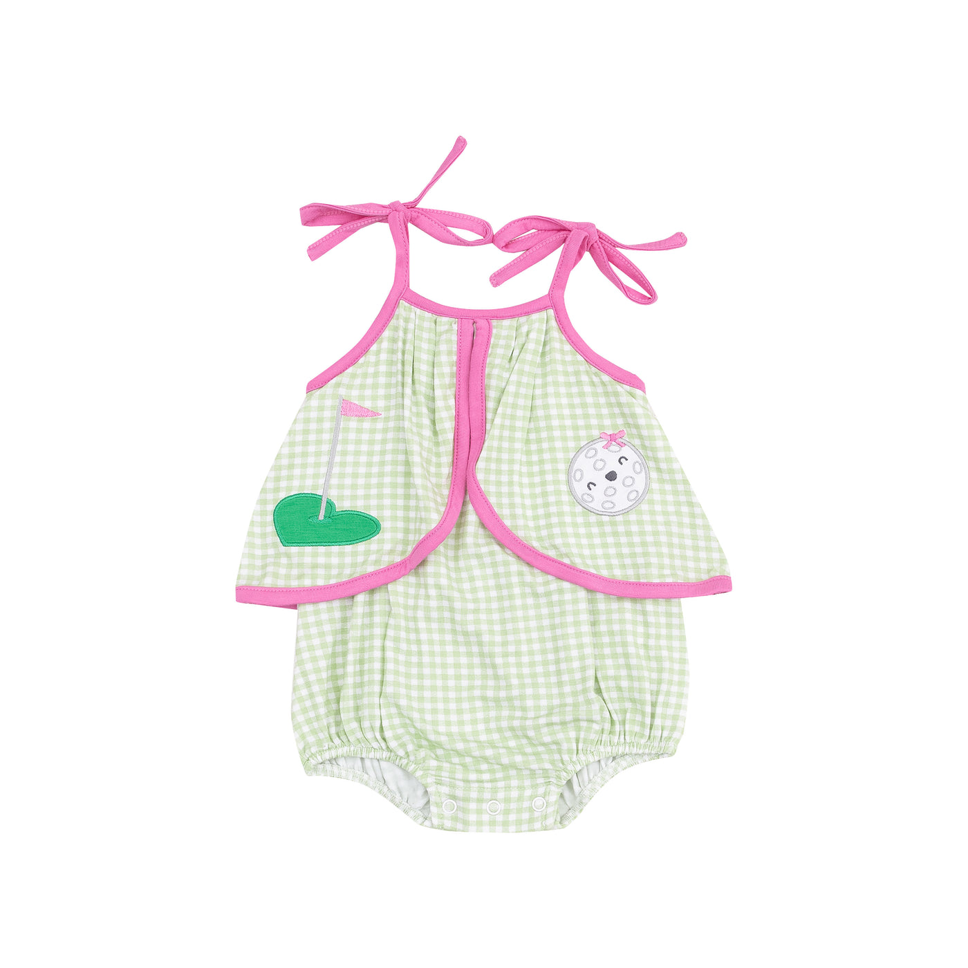 Swing Front Sunsuit - Golf Applique-Angel Dear