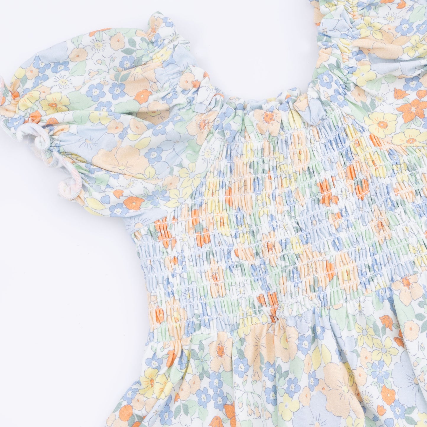 Georgia Floral - Smocked Twirly Dress and Bloomer