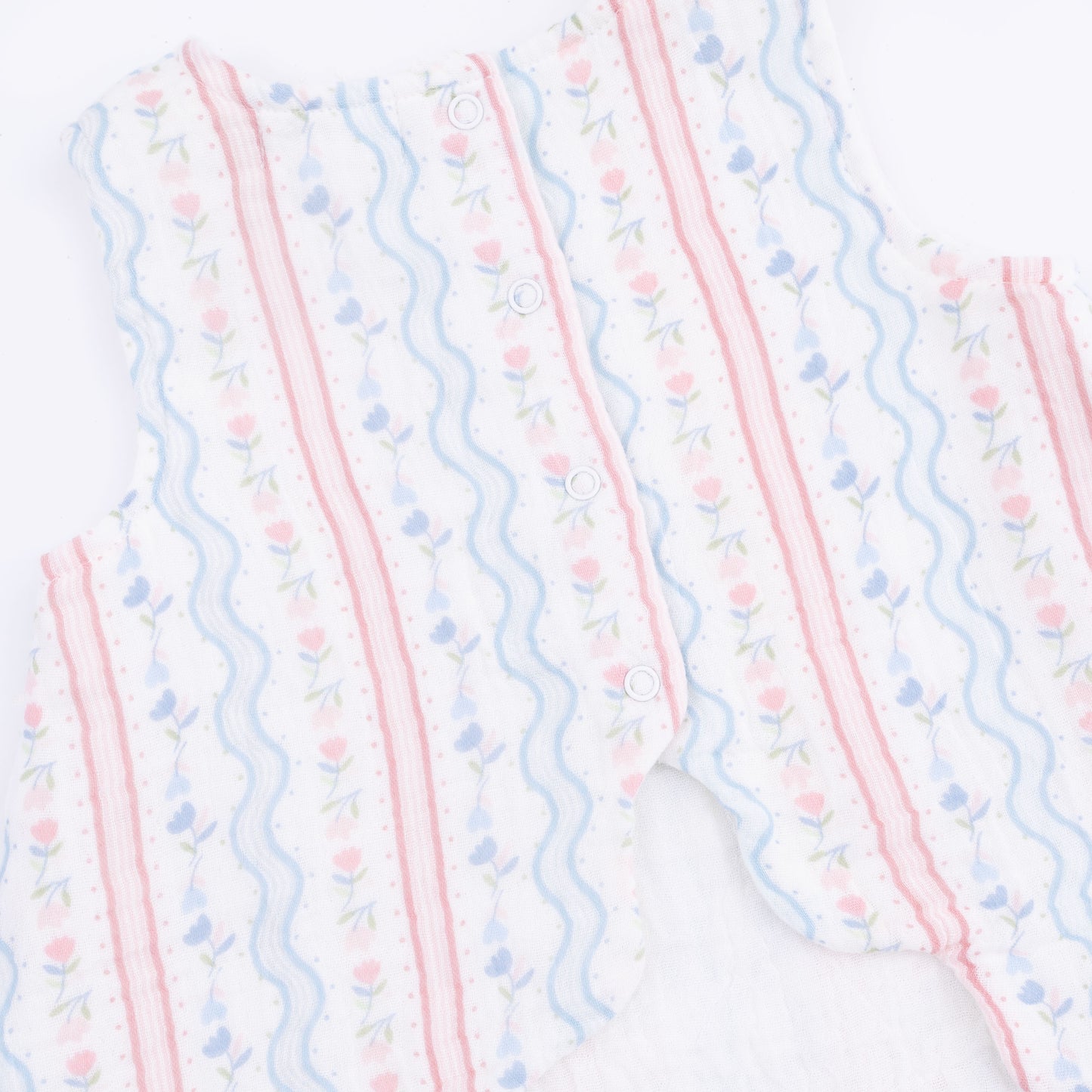 Tulip Stripe - Scallop Back Top with Bloomer & Headband
