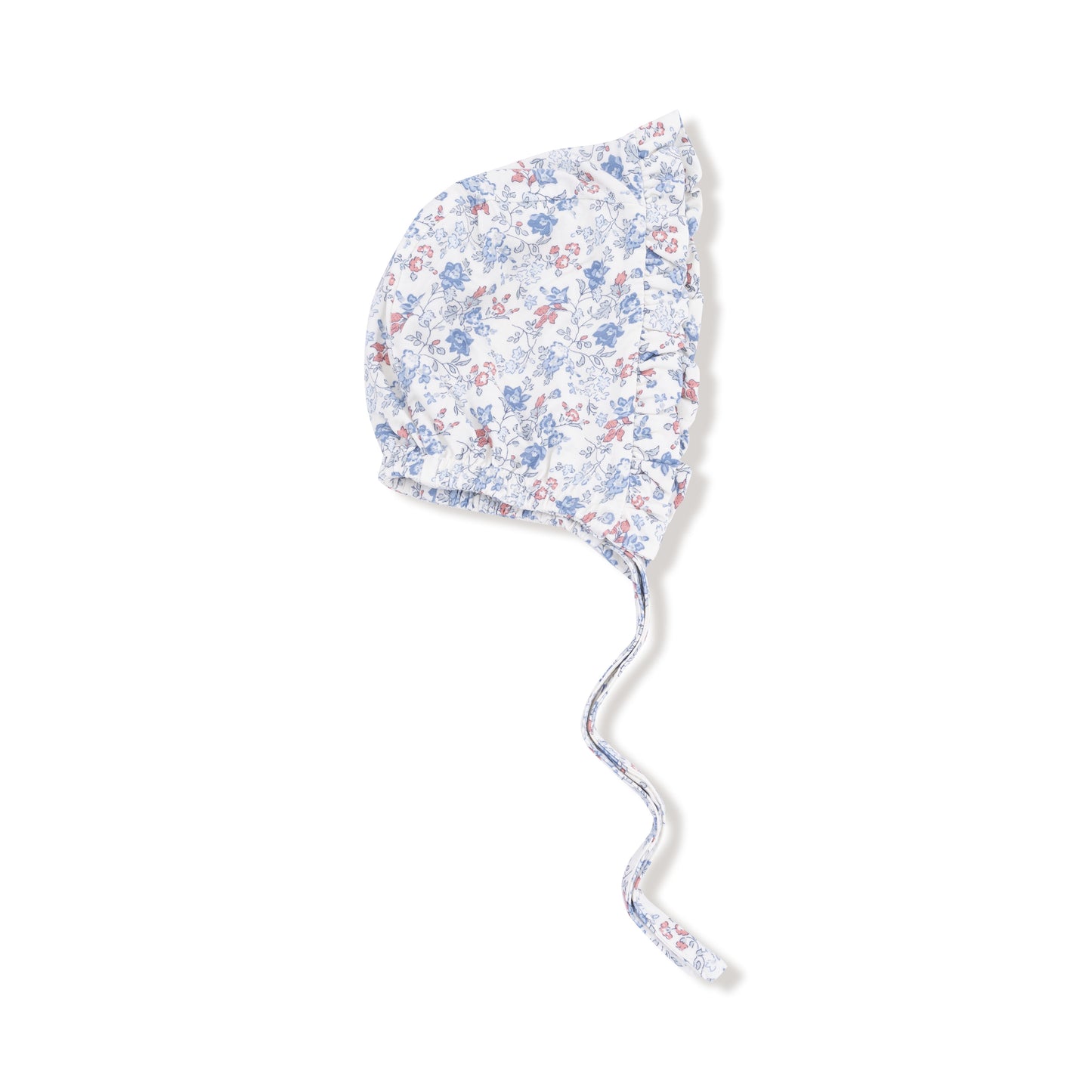 Ruffle Bonnet in our  Country Girl Floral print from Angel Dear