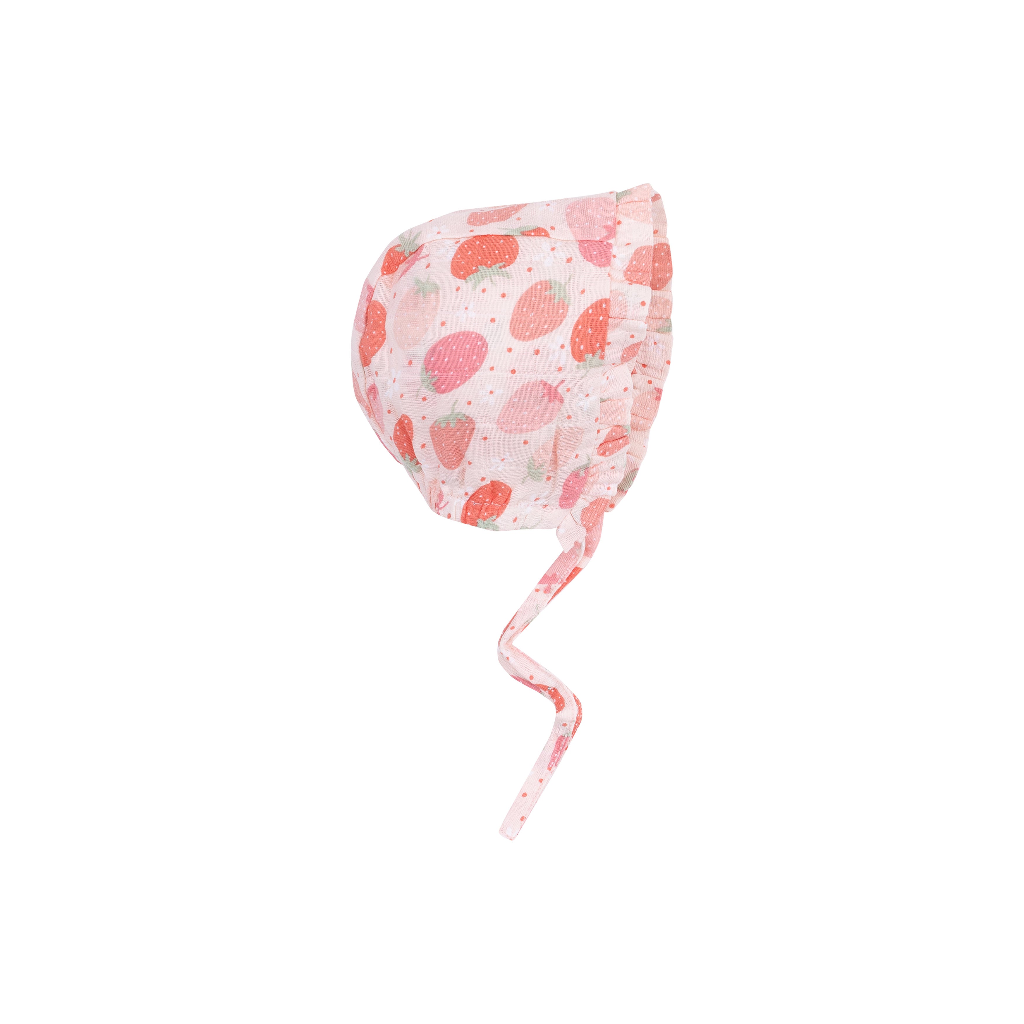Ruffle Bonnet - Strawberry Bliss-Angel Dear