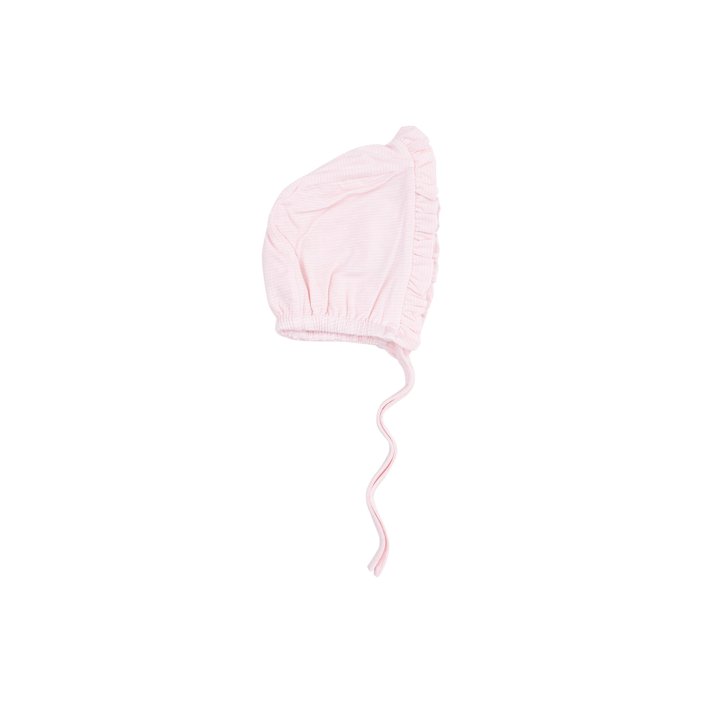 Ruffle Bonnet - Stripe Classic Pink