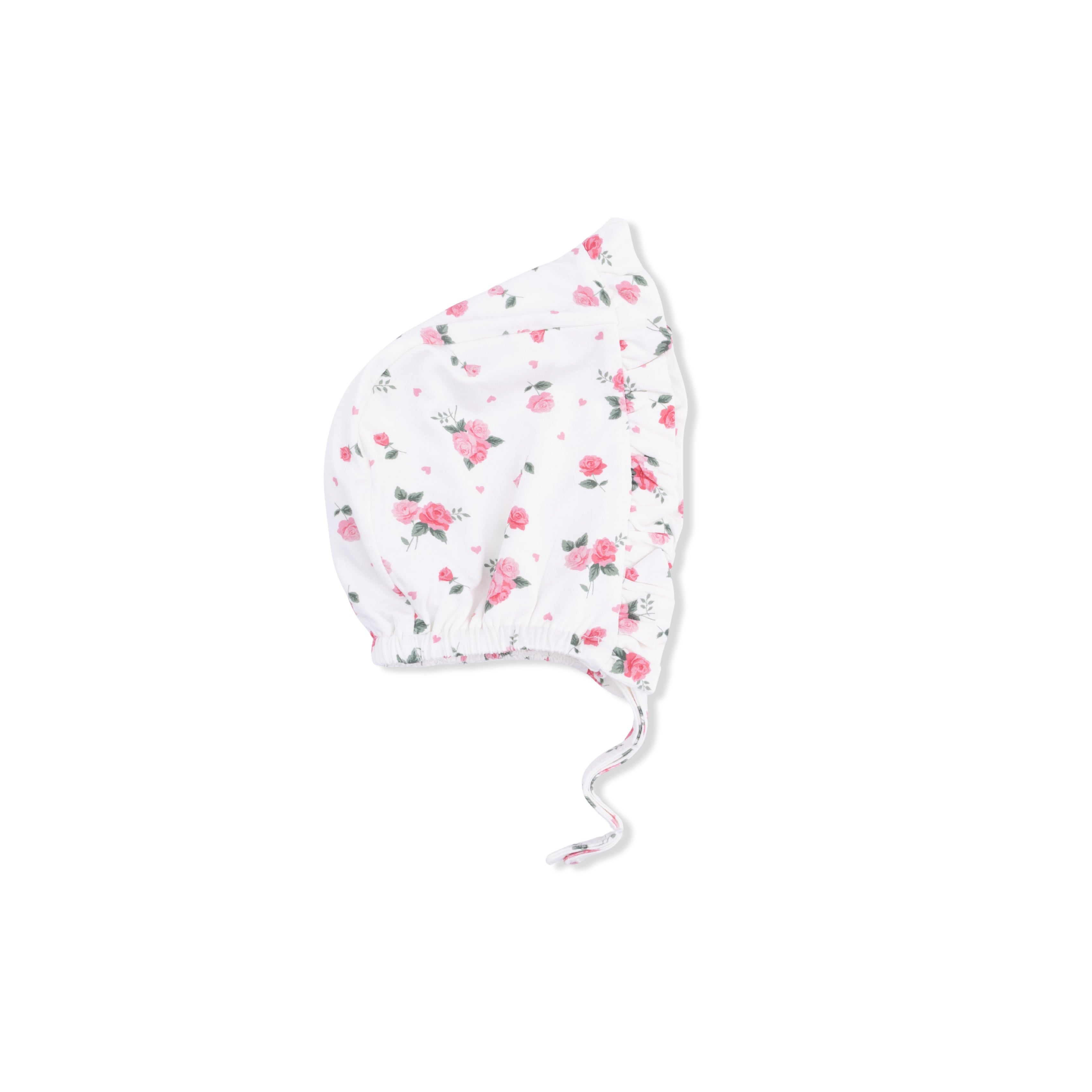 Pink Rosettes - Ruffle Bonnet-Angel Dear