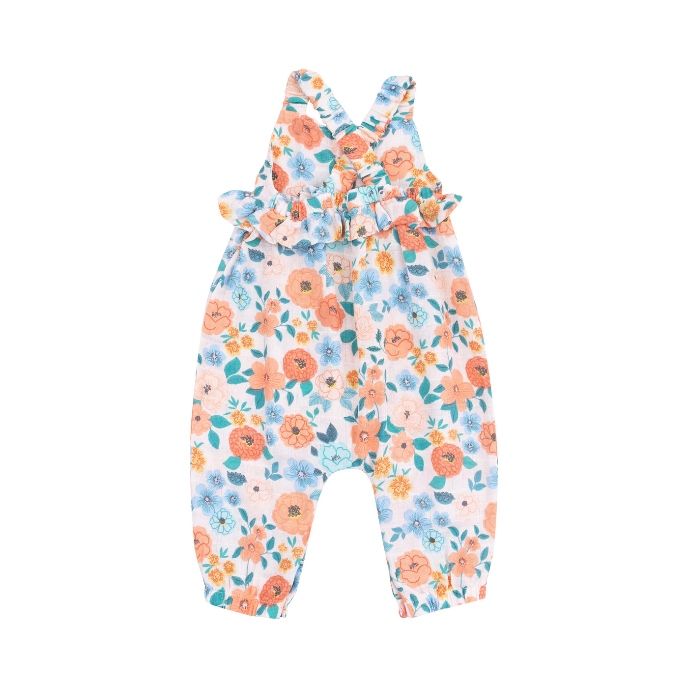 Ruffle Waist Romper - Flower Cart