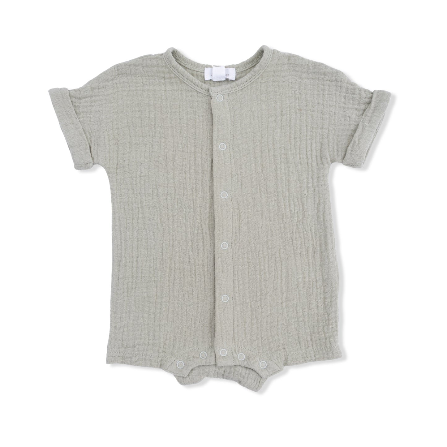 Solid Muslin Desert Green - Dolman Henley Shortall