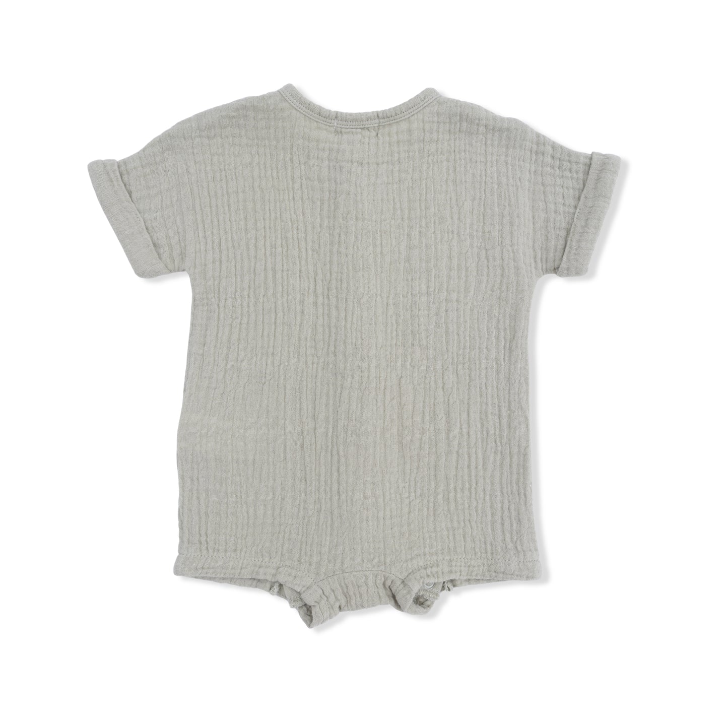 Solid Muslin Desert Green - Dolman Henley Shortall