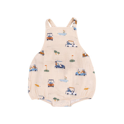 Sunsuit - Golf Cart Cuties Oatmeal