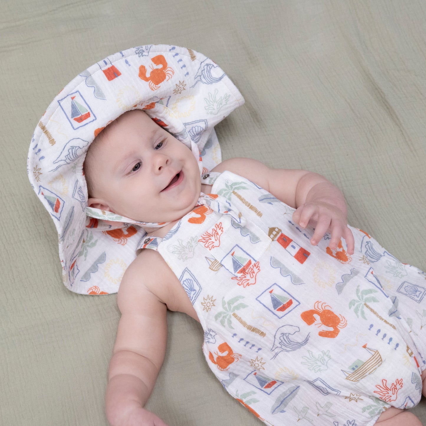 Club Mediterranean  - Wide Brim Sun Hat-Angel Dear