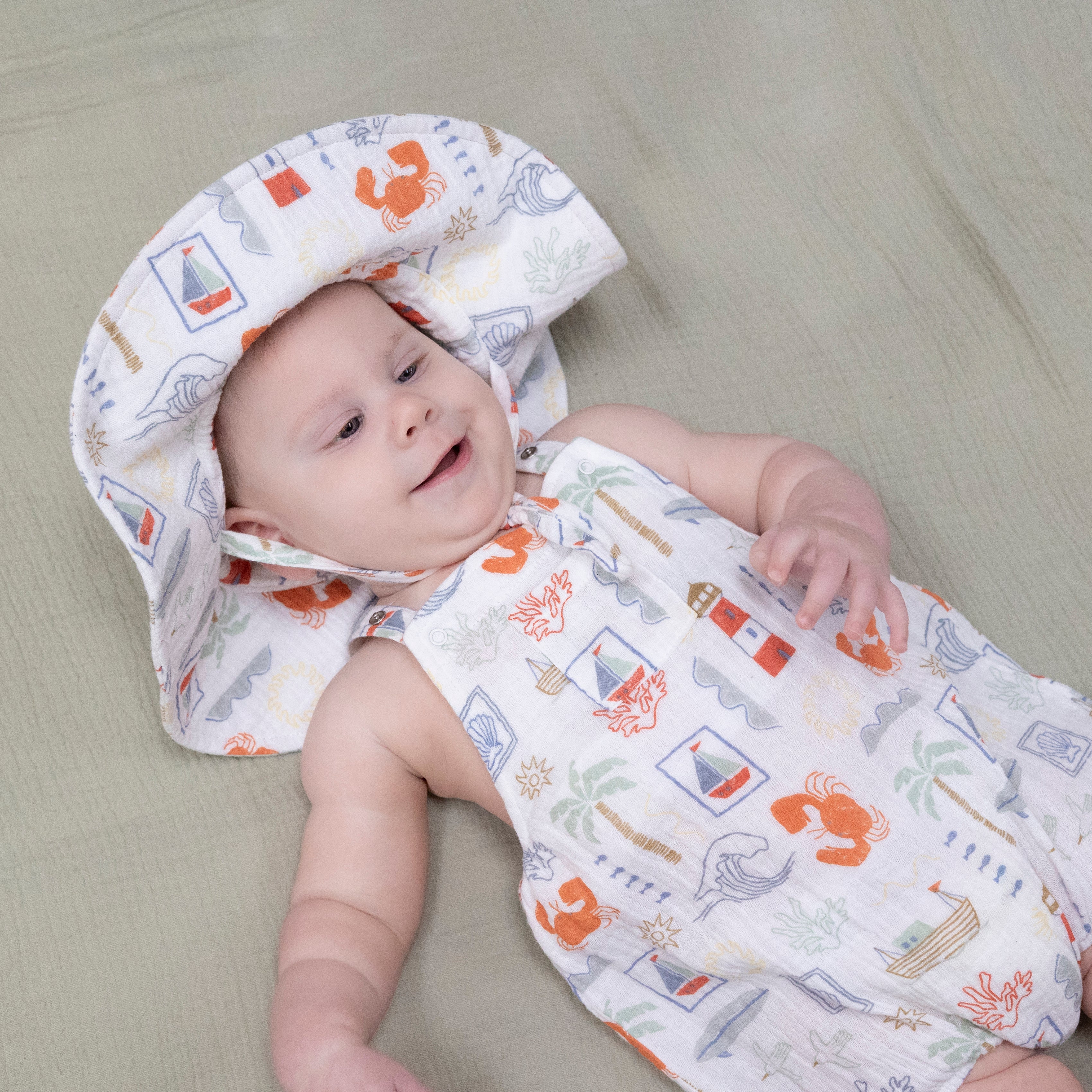 Club Mediterranean  - Wide Brim Sun Hat-Angel Dear