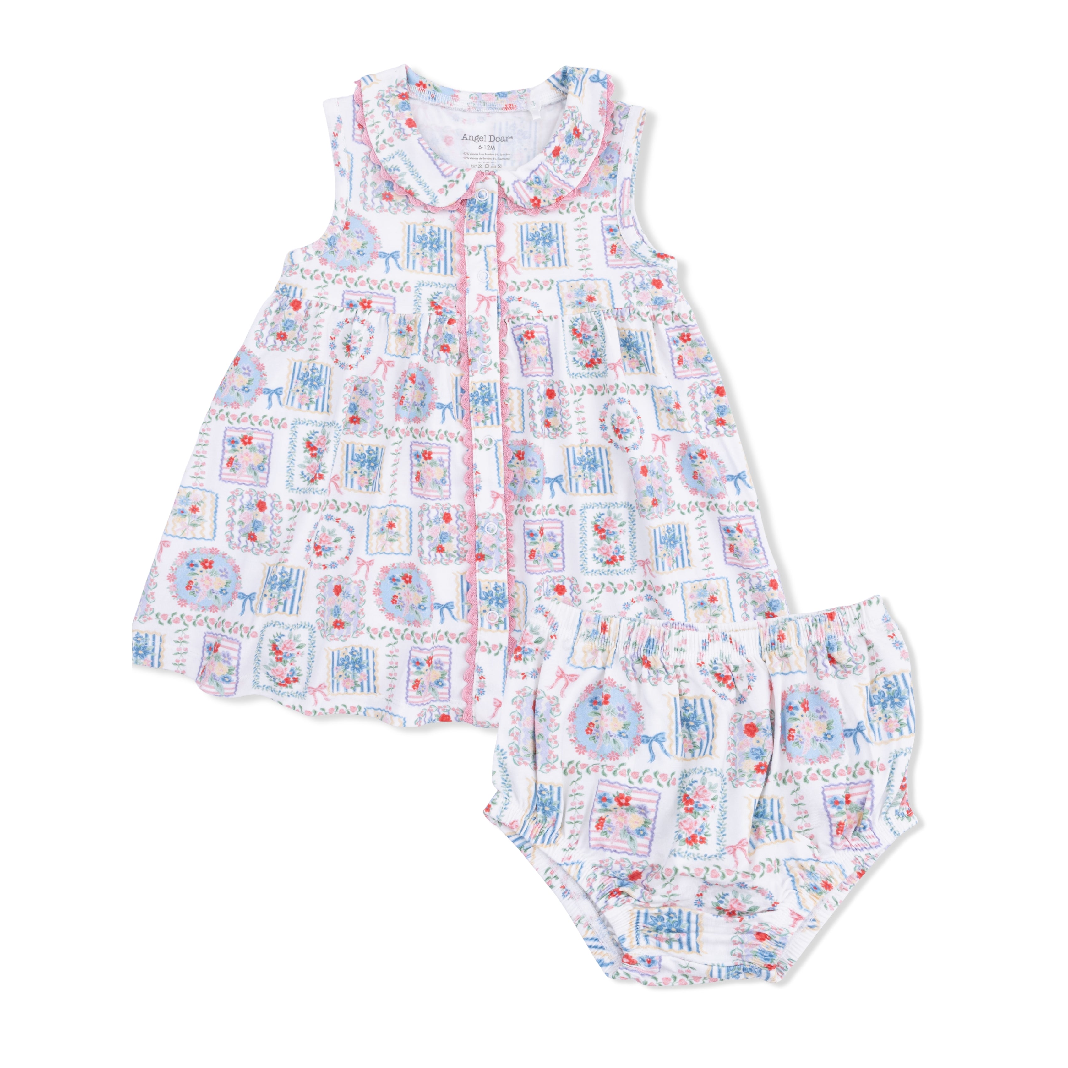 Julep's Floral Patchwork - Jill Dress Sleeveless with Bloomer-Angel Dear