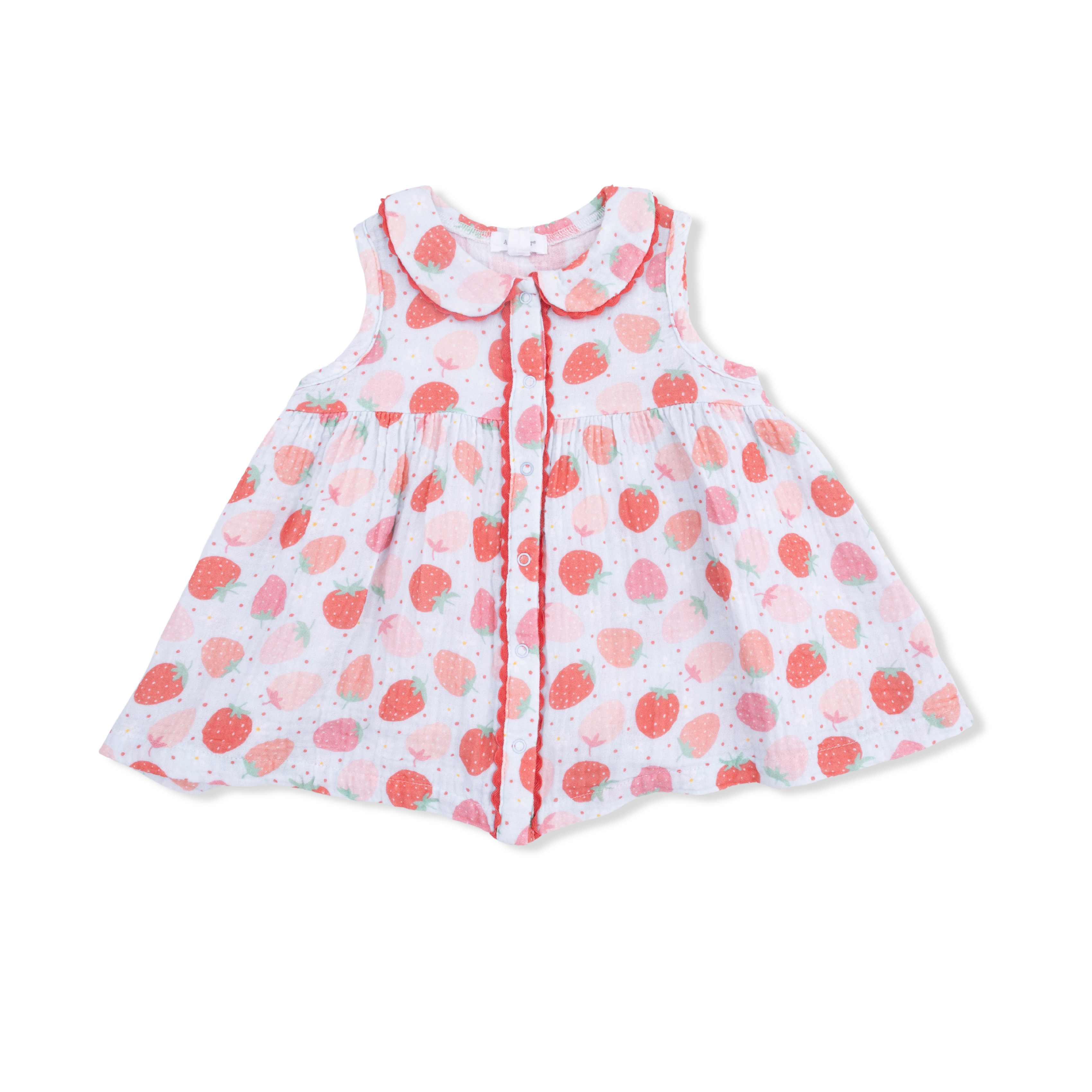 Strawberry Bliss - Jill Dress with Bloomer & Bow on Headband Set-Angel Dear