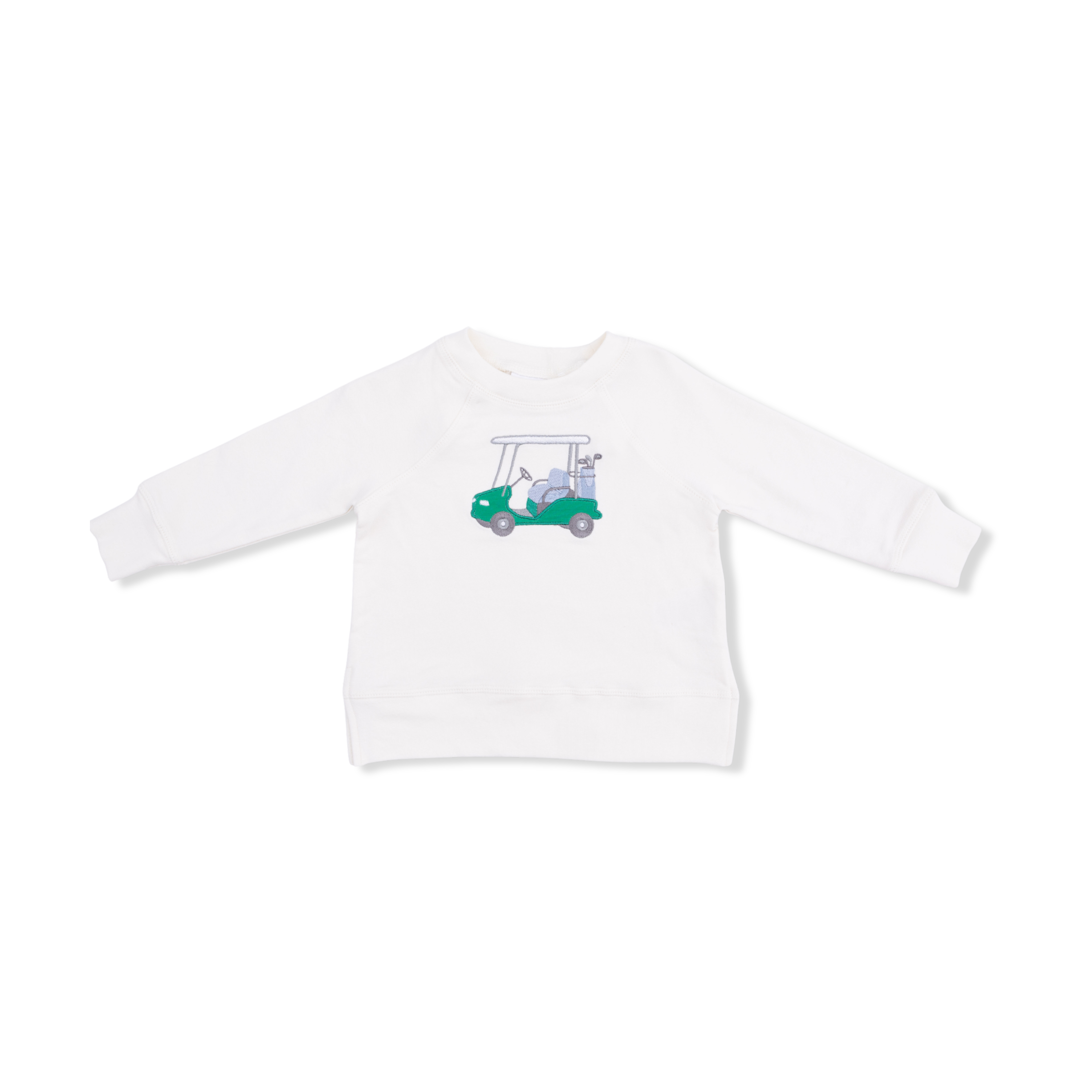 Golf French Terry - Raglan Sweatshirt Golf Cart-Angel Dear