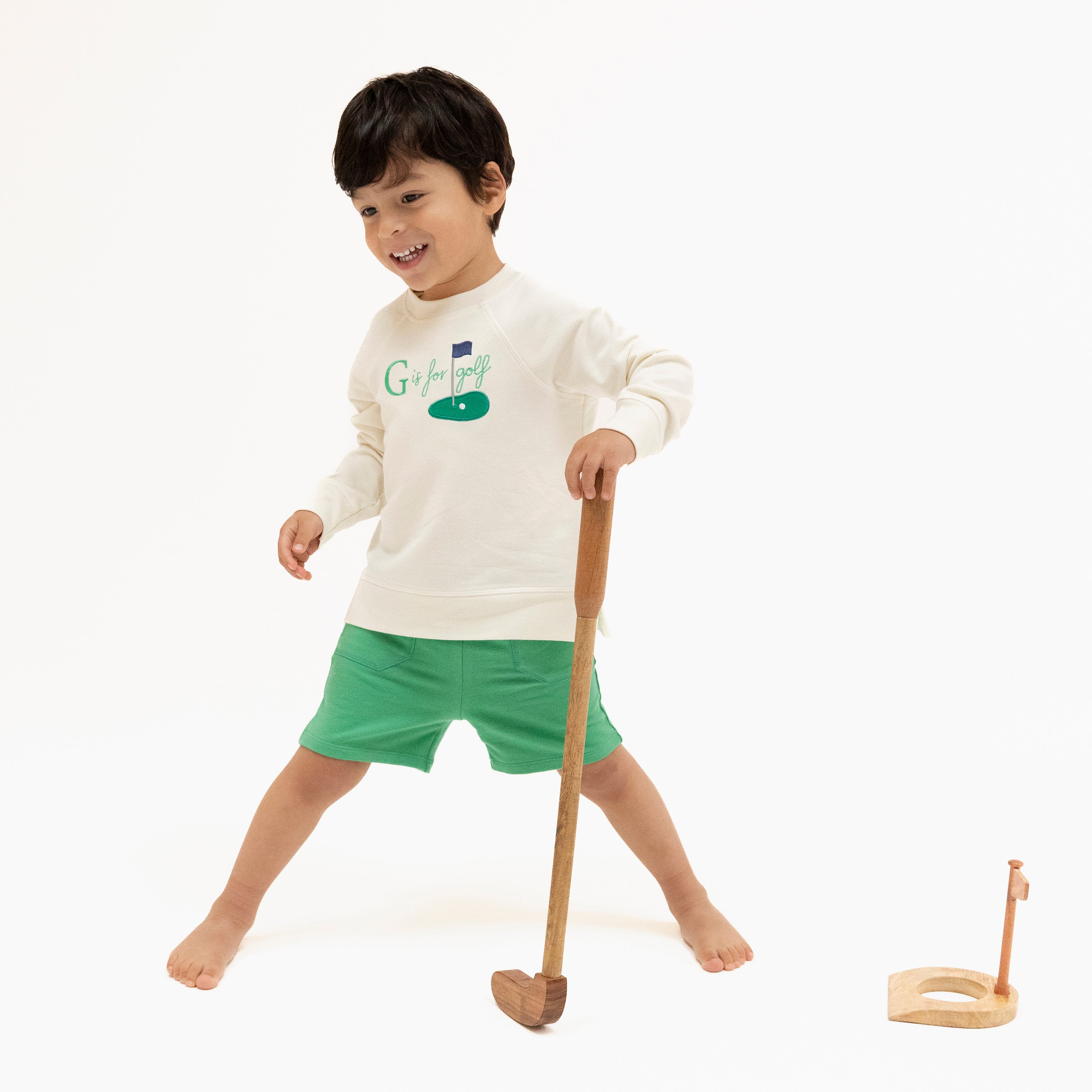 Golf Sets - Raglan Sweatshirt G is for Golf