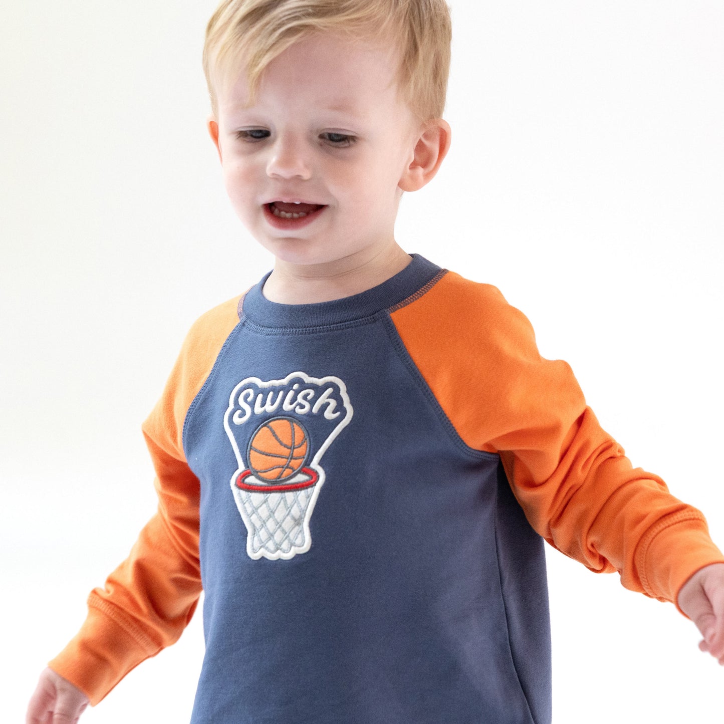 Basketbal Raglan Sweatshirt in our  Varsity - Basketball print from Angel Dear
