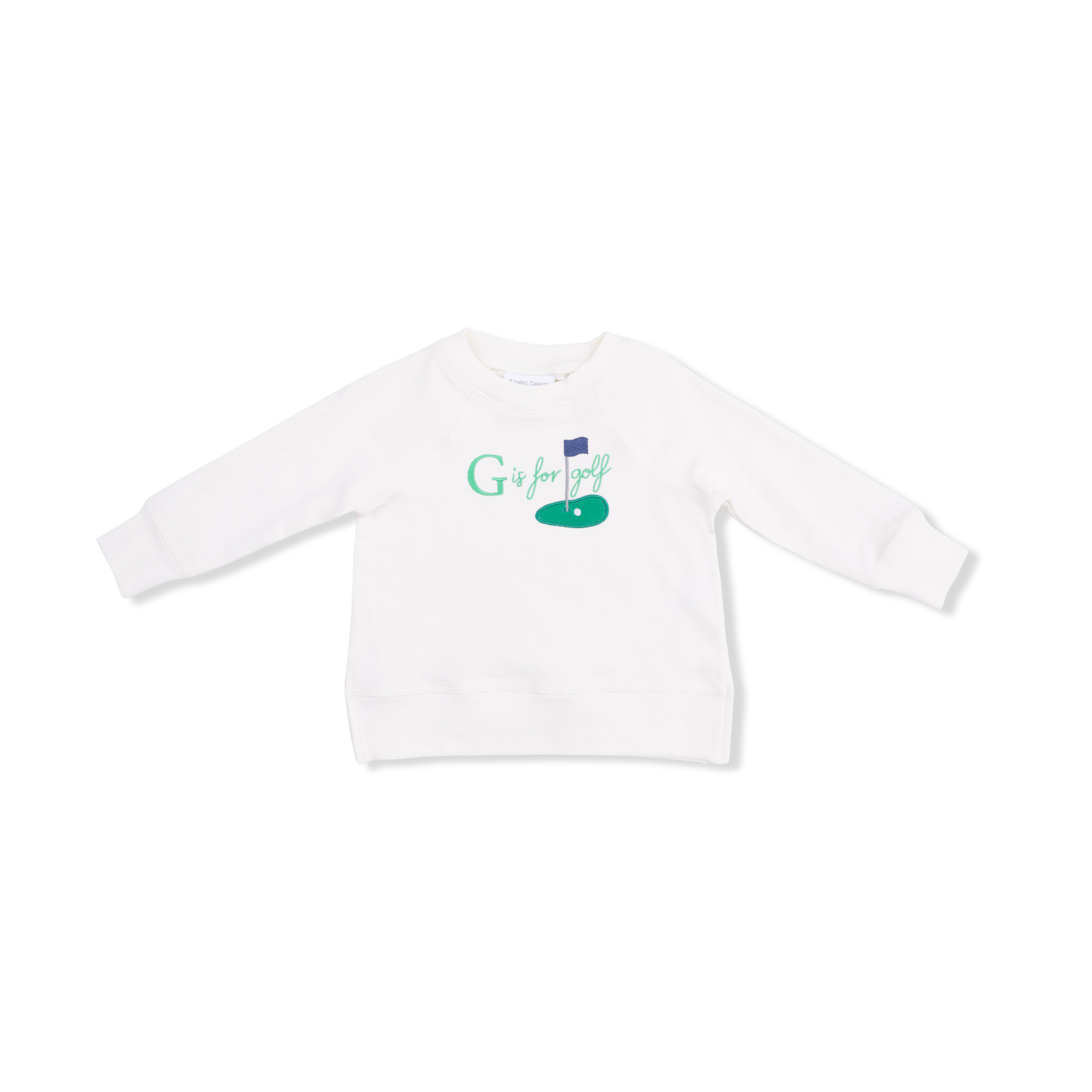 Golf French Terry - Raglan Sweatshirt G is for Golf-Angel Dear