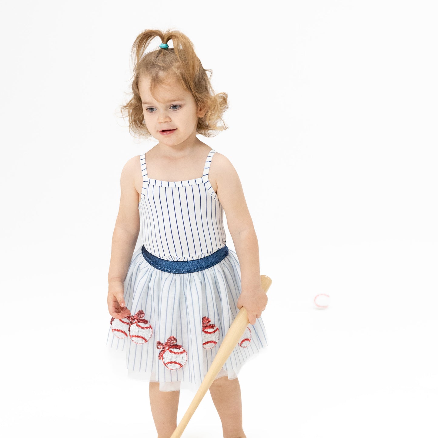 Baseball Stripe - Tutu Skirt with Bike Shorts-Angel Dear