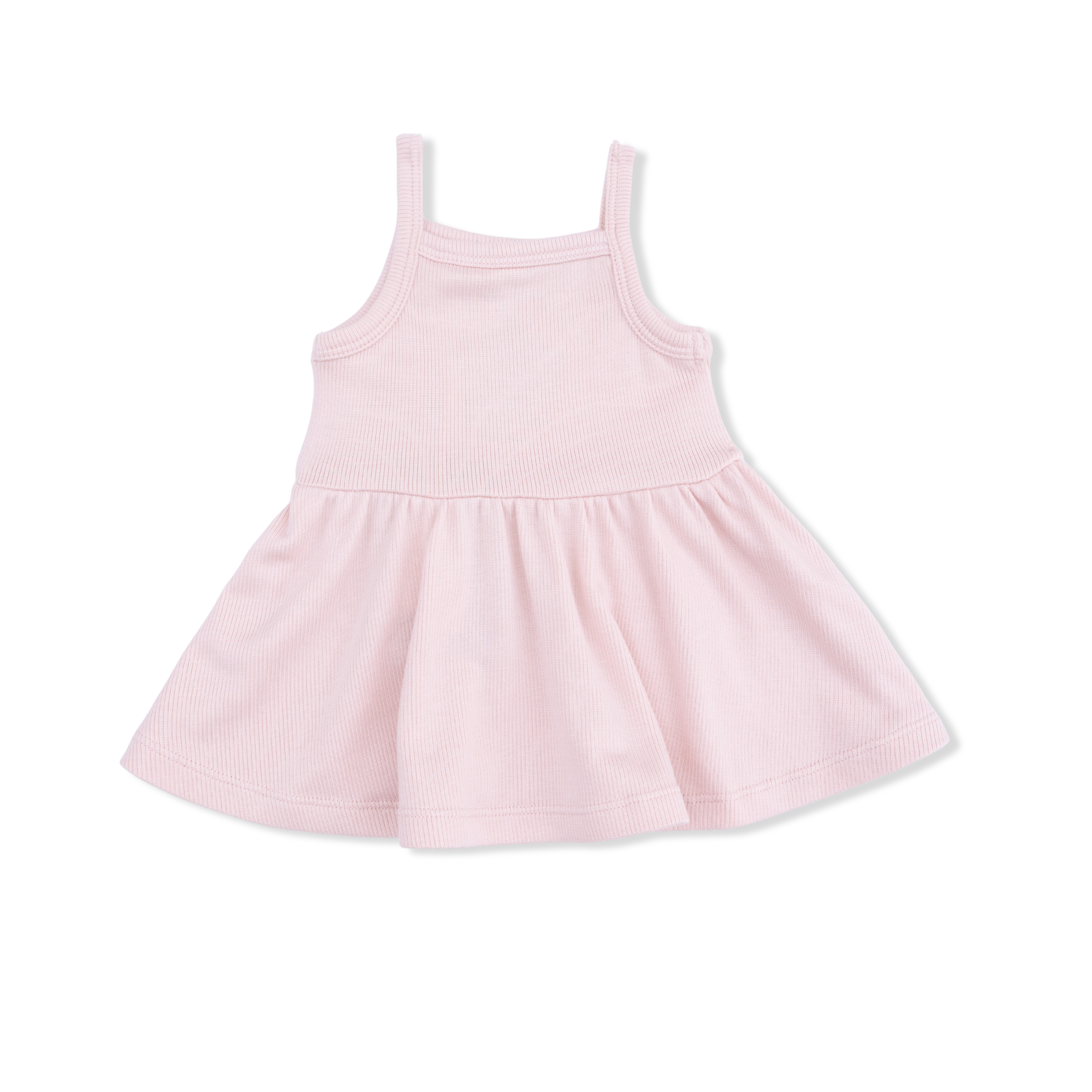 Solid Veiled Pink - Tank with Peplum-Angel Dear