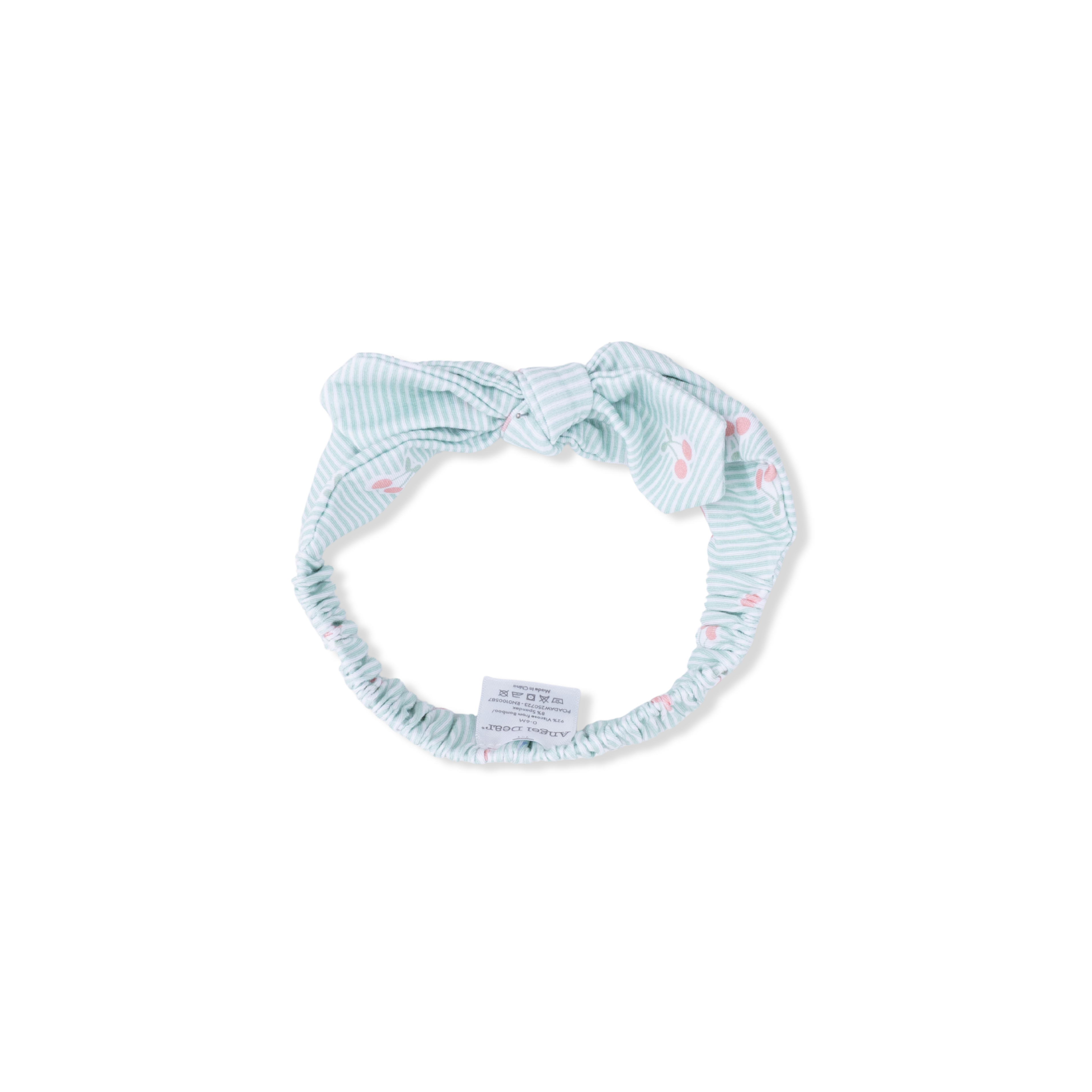 Tiny Cherry Stripe - Knot Headband-Angel Dear