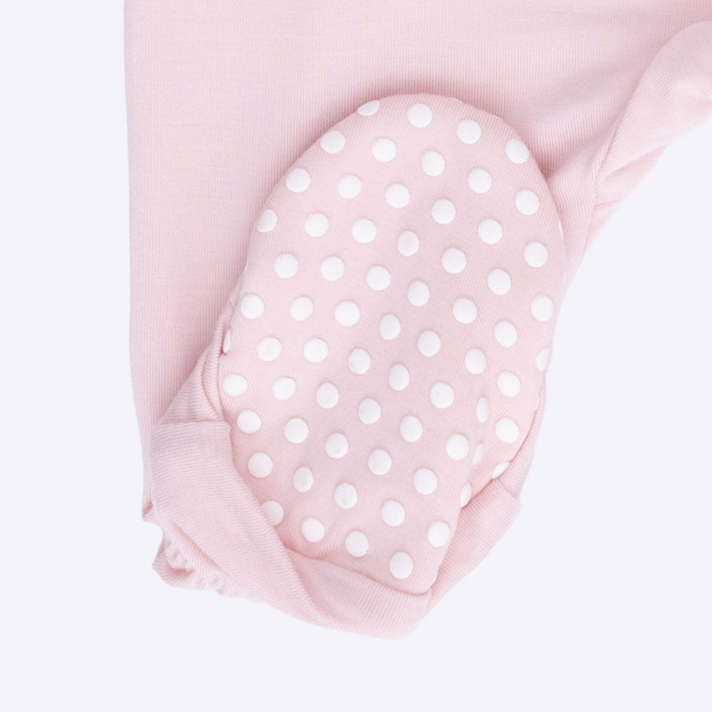 Solid Lotus - 2 Way Ruffle Sleeve Zipper Footie