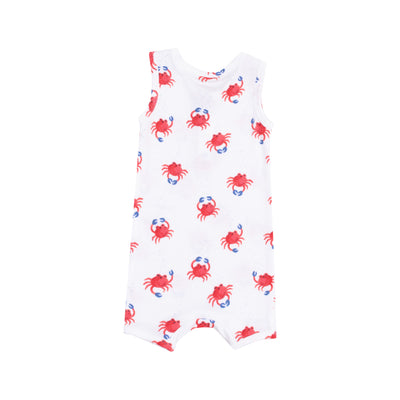 Sleeveless Shortie Romper - Crabby Cuties-Angel Dear