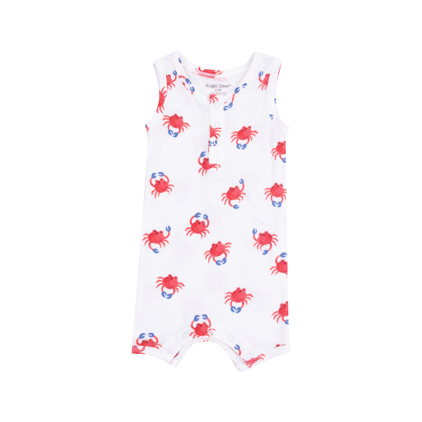 Sleeveless Shortie Romper - Crabby Cuties-Angel Dear