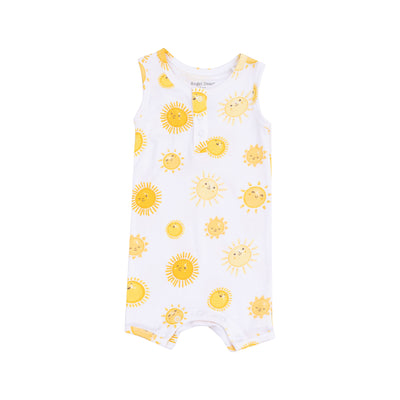 Sleeveless Shortie Romper - Happy Suns