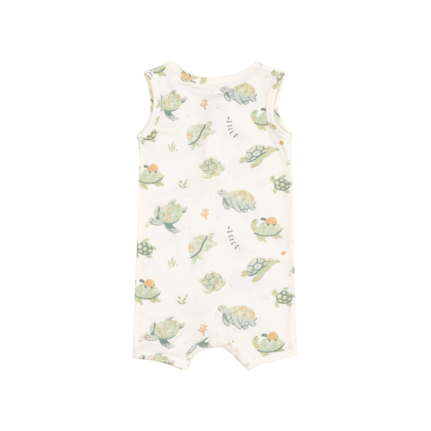 Sleevless Shortie Romper - Sea Turtles