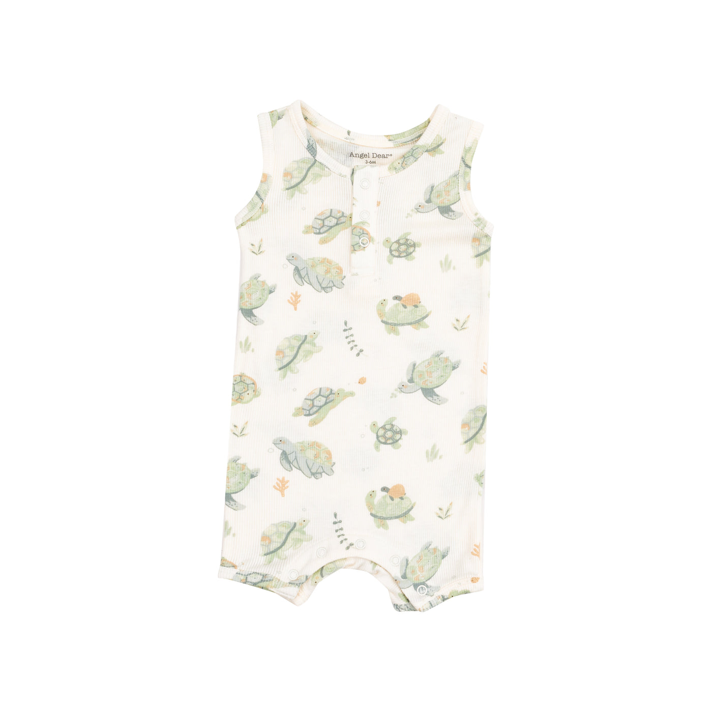 Sleevless Shortie Romper - Sea Turtles