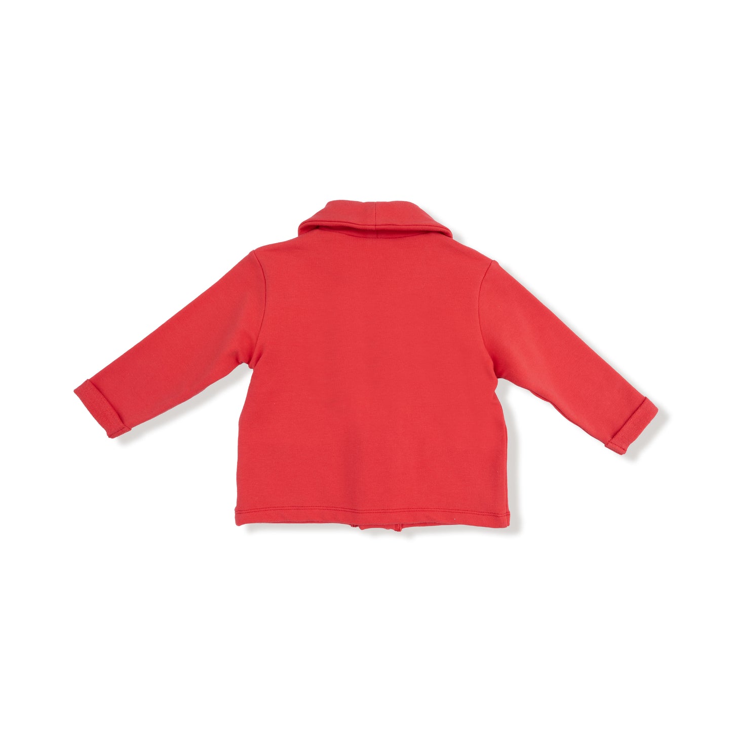 Shawl Neck Jacket in our  Varsity - Red print from Angel Dear