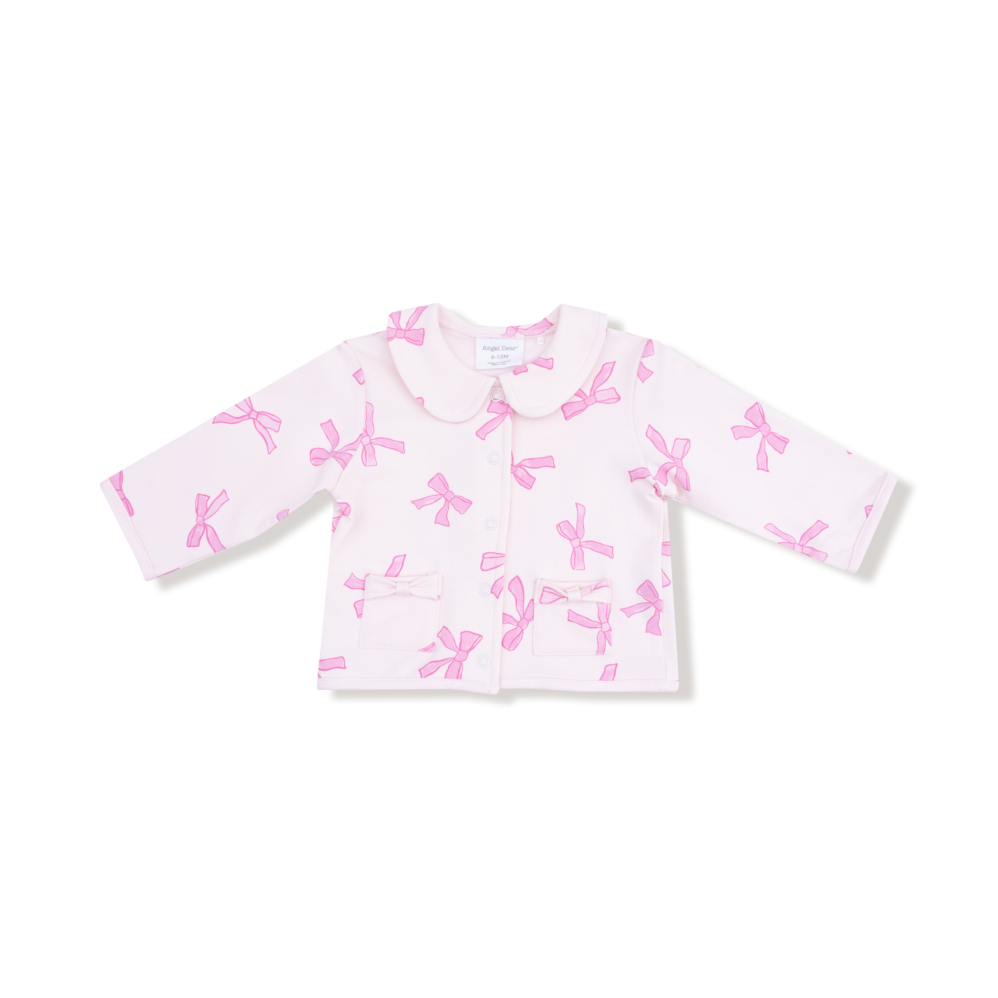 Tweed Style Jacket with Bow Pockets in our Pretty Bows print from Angel Dear