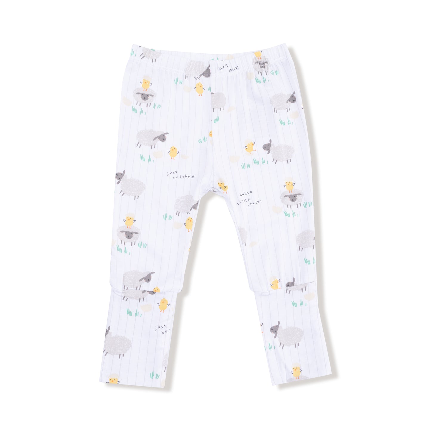Take Me Home Set with Roll Over Cuff Pant in our  Just Hatched - Unisex print from Angel Dear