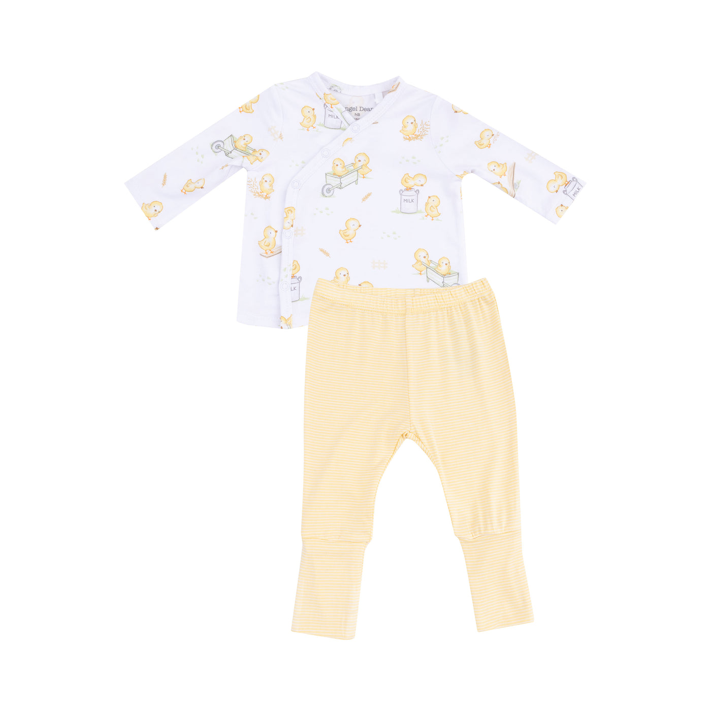 Take Me Home Set with  Roll Over Cuff Pant - Baby Chicks