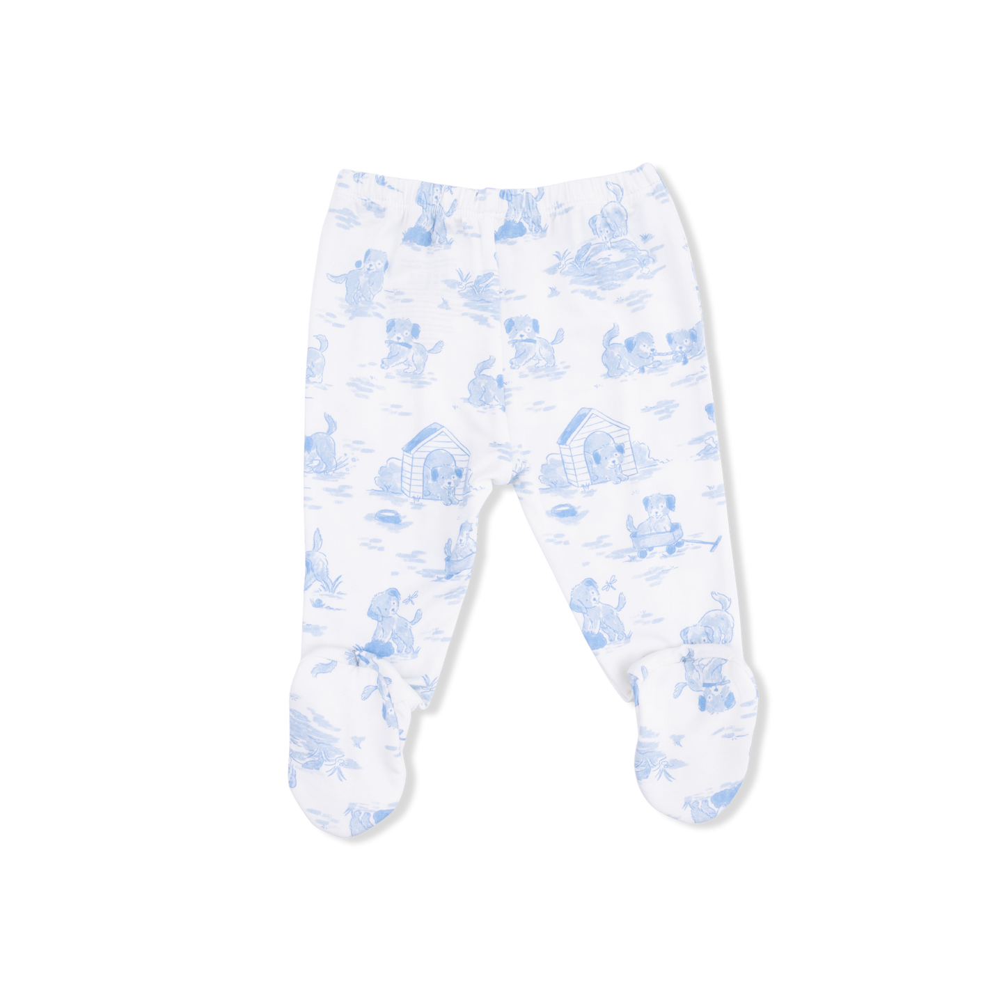 Puppy Toile Blue - Take Me Home Set with Convertible Pant-Angel Dear