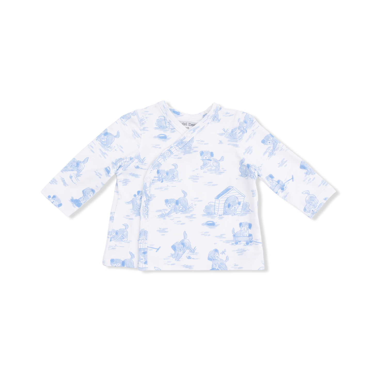 Puppy Toile Blue - Take Me Home Set with Convertible Pant-Angel Dear