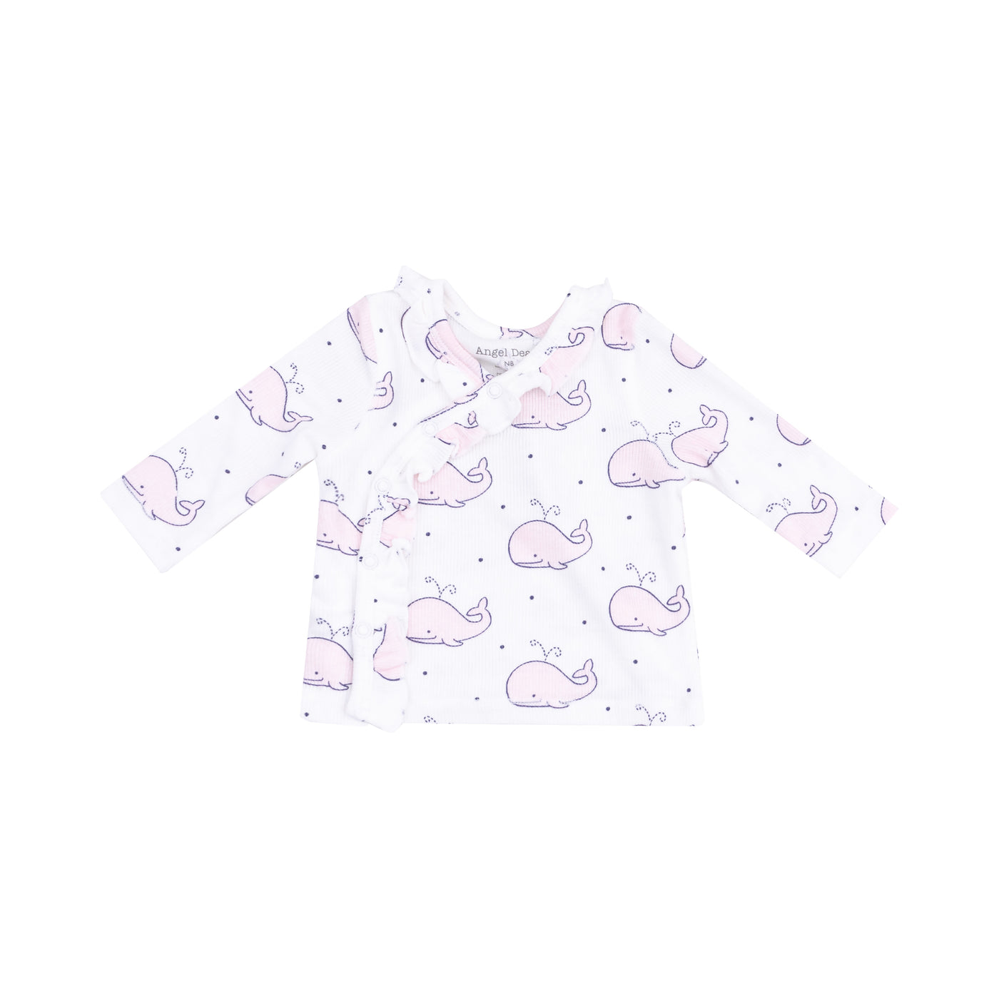 Take Me Home Set with Roll Over Cuff Pant - Bubbly Whale Pink