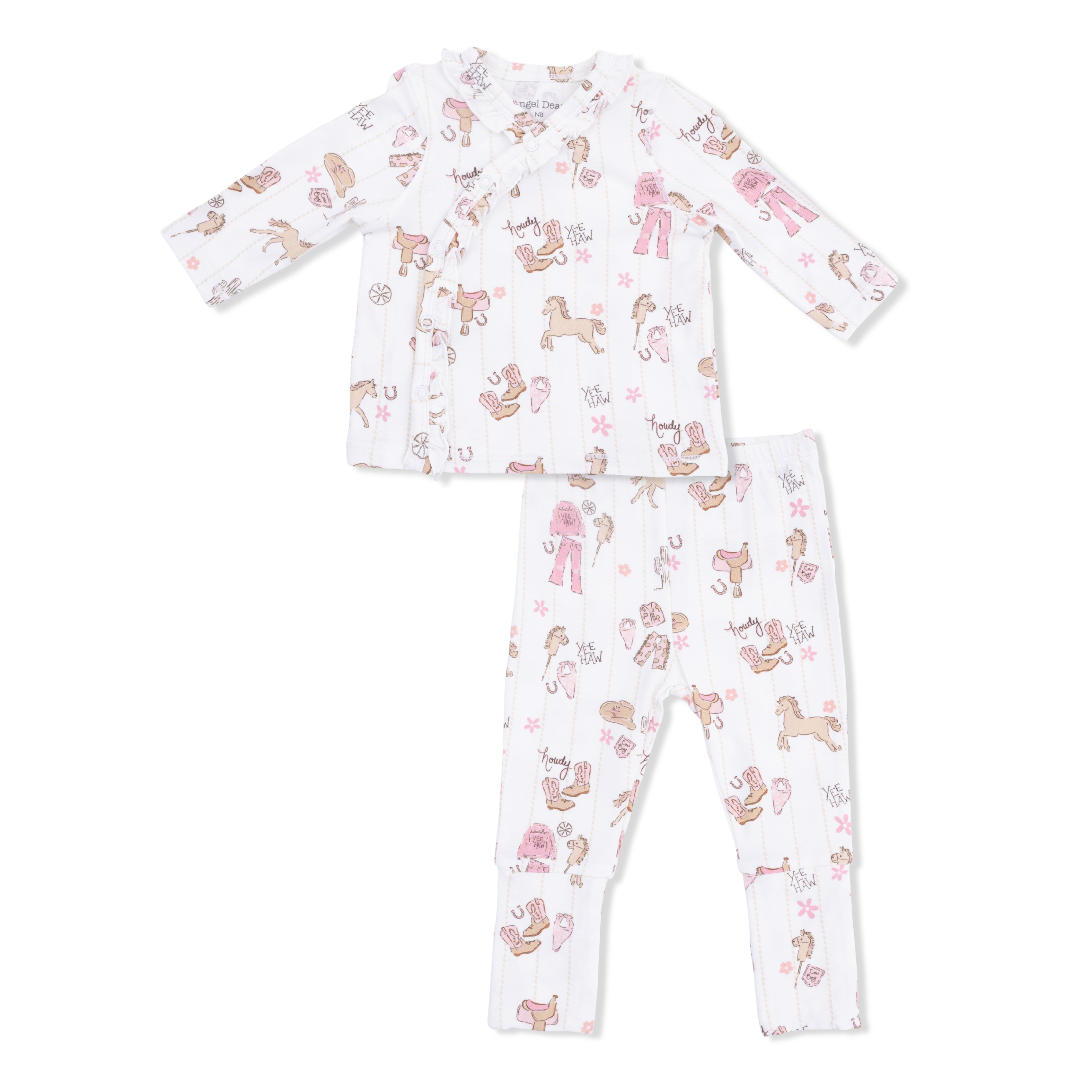Cowgirl Nursery - Take Me Home Set with Convertible Pant-Angel Dear